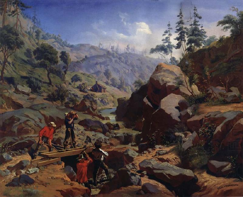 Charles Christian Nahl and august wenderoth Miners in the Sierras china oil painting image